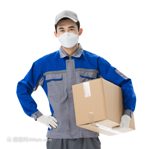 疫情防線上的“移動(dòng)守護(hù)者” 佩戴口罩堅(jiān)守配送服務(wù)的快遞員